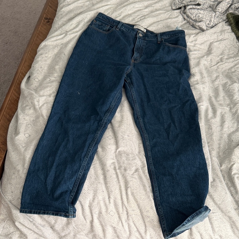 Abercrombie & Fitch Dark Blue Boyfriend Jeans